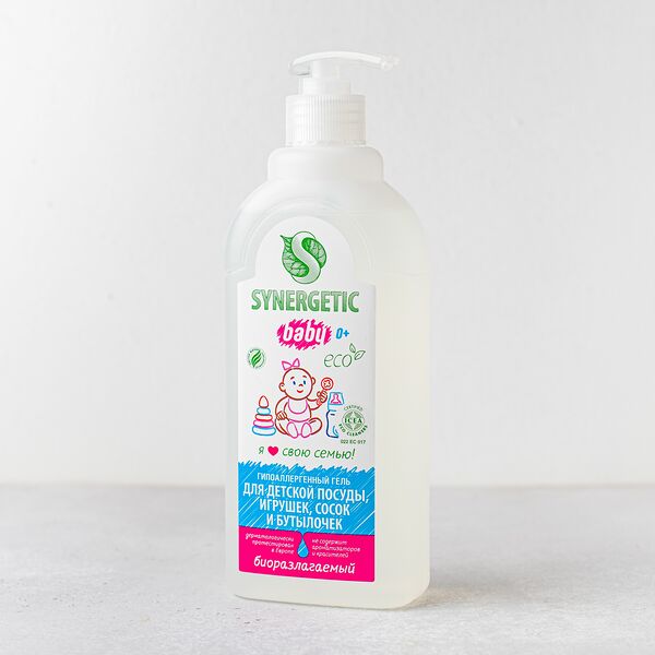 Гель для мытья детской посуды SYNERGETIC