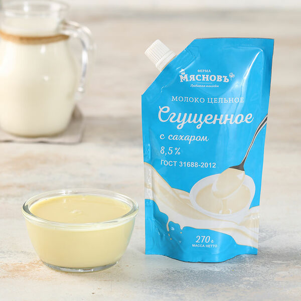 Молоко сгущенное с сахаром Гост 8,5% МясновЪ Ферма