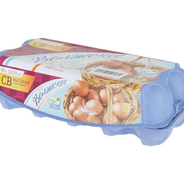 Яйцо куриное Волжское утро СВ, 10 шт.