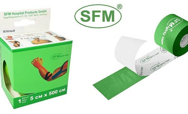 Тейп SFM-Plaster зеленый 5см*5м