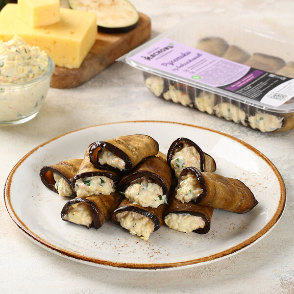 Рулетики из баклажанов МясновЪ Шеф-повар семейная упаковка вес