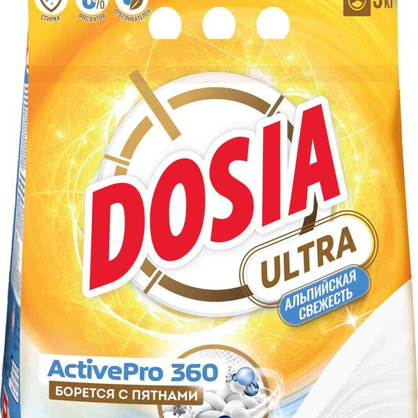 Стиральный порошок Dosia Ultra ActivePro 360 Альпийская свежесть