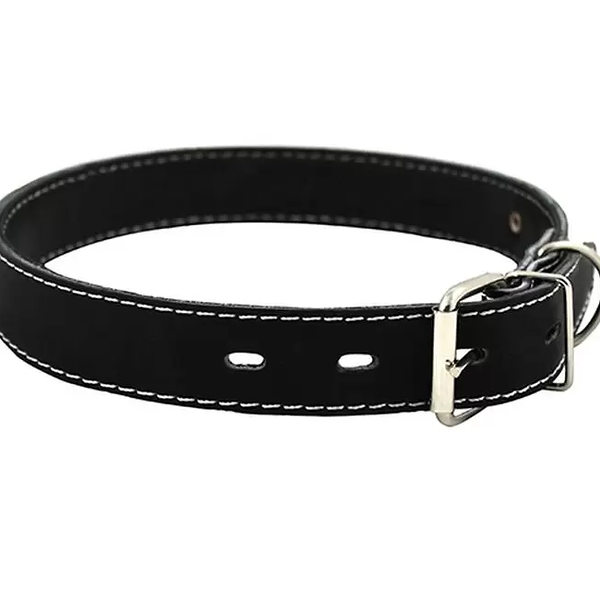 Ошейник Каскад для крупных пород собак кожаный двойной 50-59