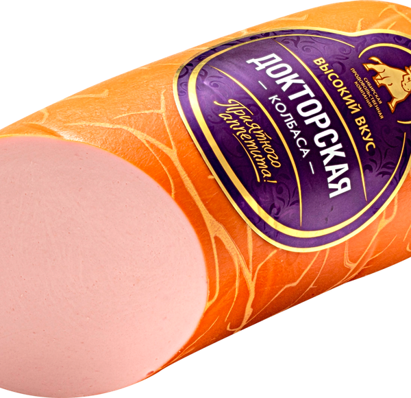Колбаса ВЫСОКИЙ ВКУС Докторская вар. синюга кат.А терм/уп вес 