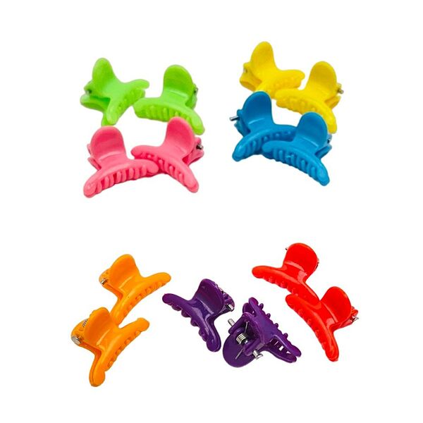 Заколка-краб Kaizer мини, 6 шт, пластик, в ассортименте