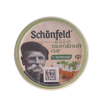 Сыр творожный Schonfeld с зеленью 65%