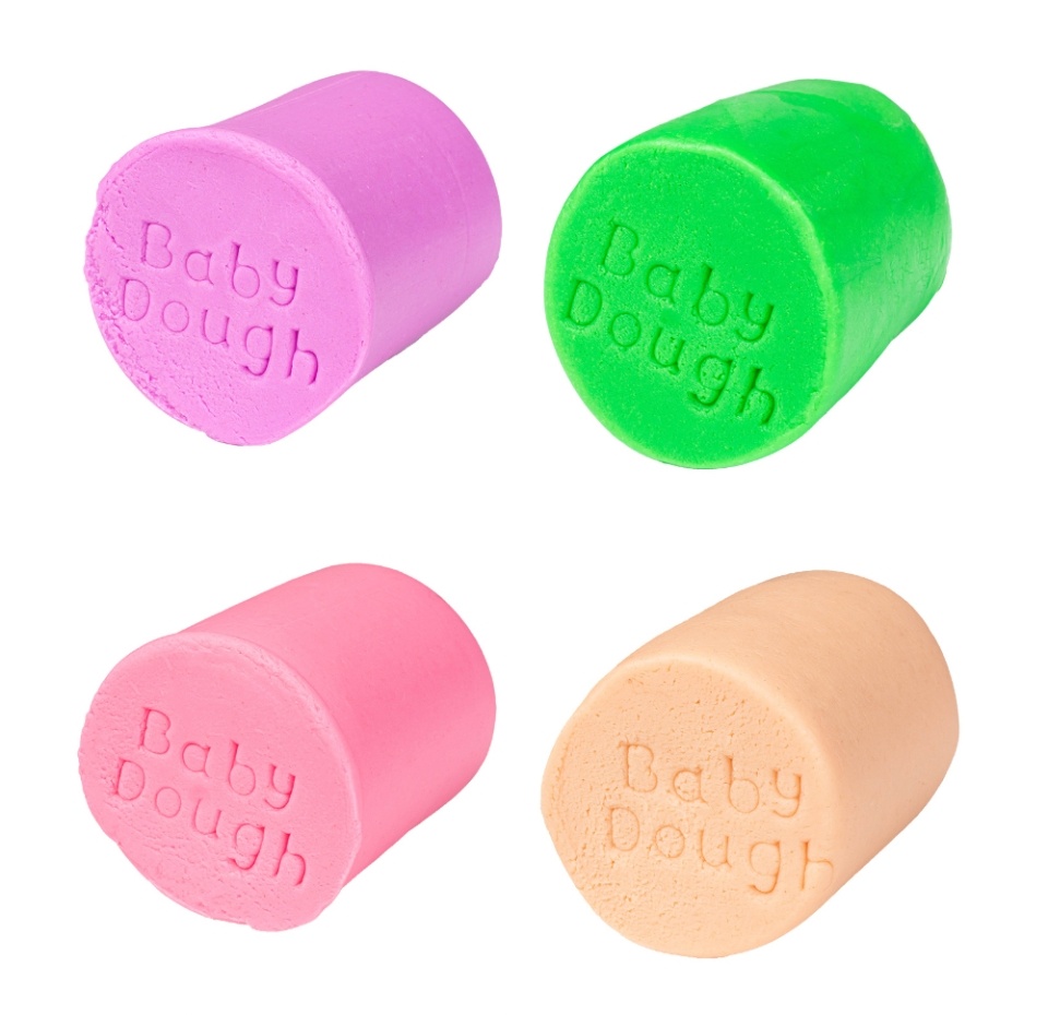 

Тесто для лепки 1+, BabyDough, 4 цвета, 400 г