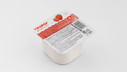 Творог детский ВКУСВИЛЛ Клубника 4,2%, без змж