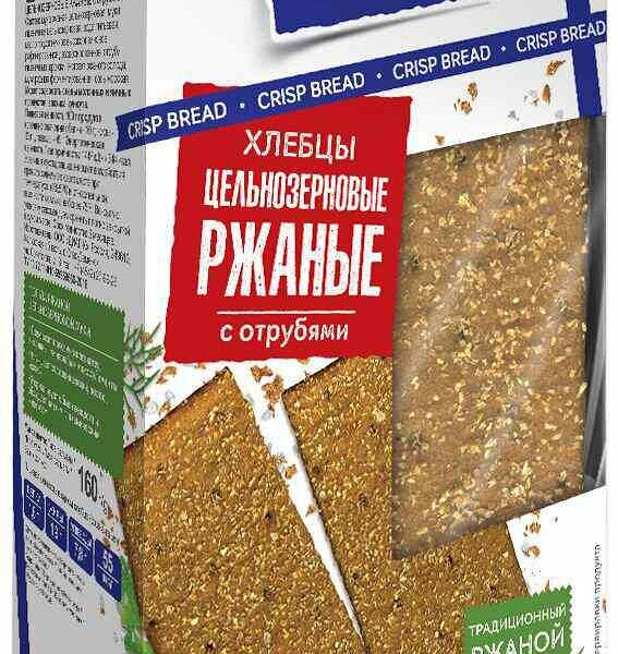 Хлебцы цельнозерновые Magic Grain Ржаные с отрубями