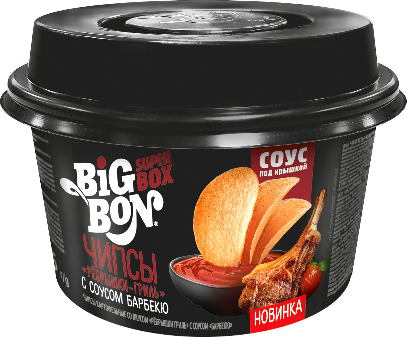 

Чипсы Big Bon картофельные Ребрышки гриль с соусом Барбекю