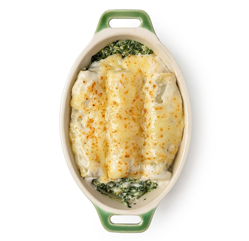 

Каннелони фаршированные рикоттой и шпинатом Taste of для запекания, Почти готово 275г, Россия