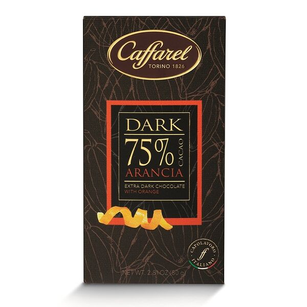 Темный шоколад Caffarel Extra-dark orange bar 80г, Италия