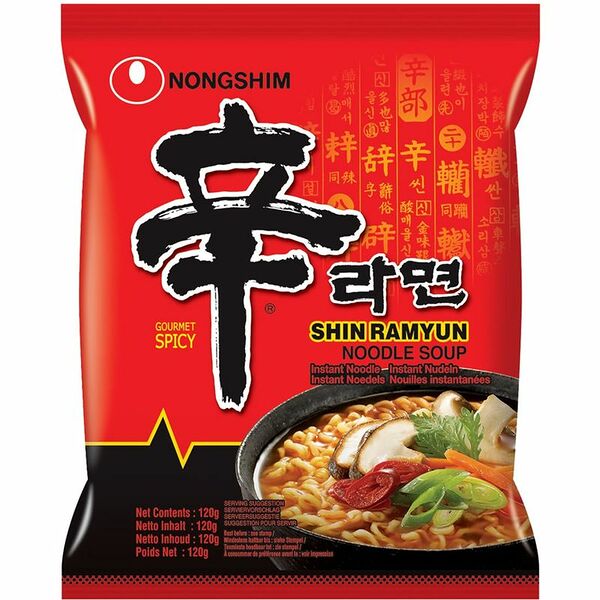 Лапша Nongshim Шин Рамен быстрого приготовления, 120г