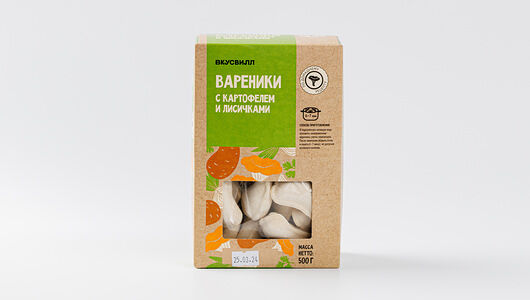 Вареники с картофелем и лисичками