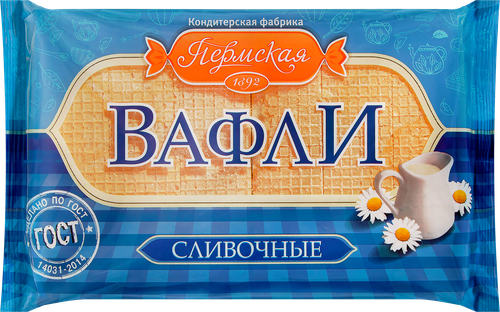 

Вафли КФ ПЕРМСКАЯ сливочные 300г