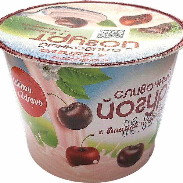 Йогурт Lubimo&Zdravo с вишней и черешней 5%