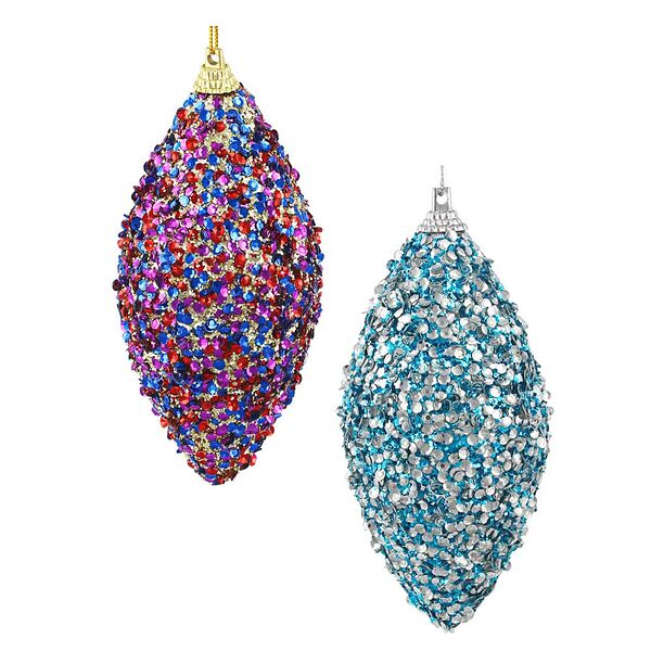 Сноу бум подвеска сосулька, 6х12 см, пластик, текстиль, 2 дизайна