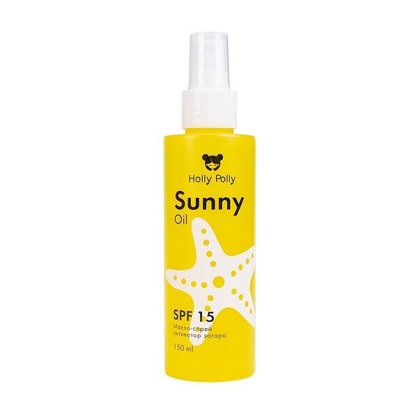 Масло-Спрей активатор загара Holly Polly Sunny SPF 15 150 мл