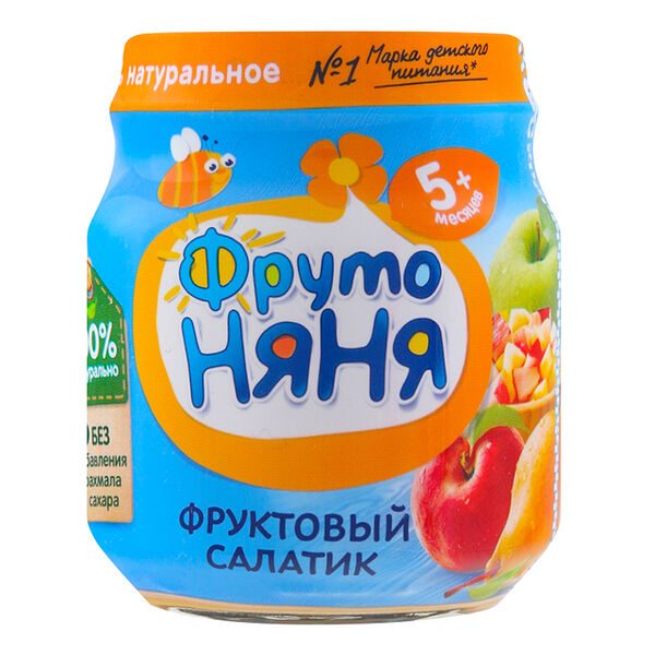 Фруто Няня пюре фруктовый салат 100г