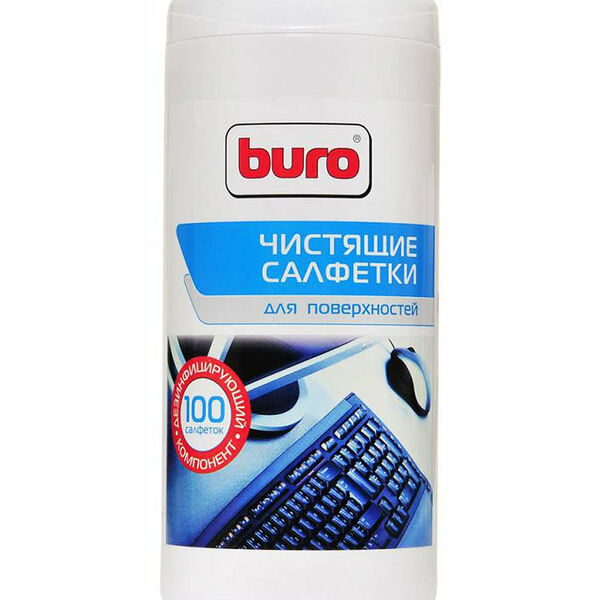 Влажные салфетки BU-Asurface для поверхностей 100 шт ТМ Buro (Буро)