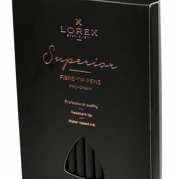 Фломастеры LOREX PRO-DRAW SUPERIOR 12 цв. кругл. корп. стандартные ШТУЧНЫЙ LOREX