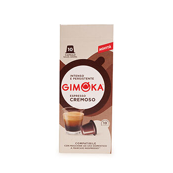 Кофе в капсулах формата Nespresso Gimoka Cremoso 10 капсул Италия