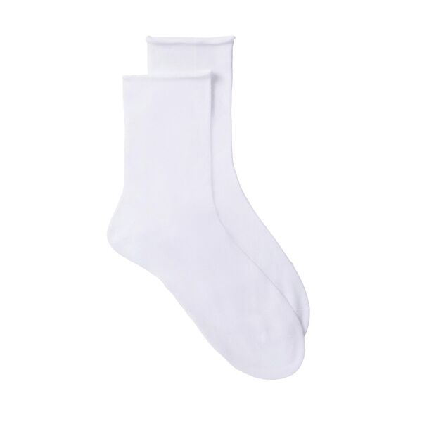 Носки из бамбуковой пряжи без резинки, цвет белый, Belle You, размер 36-37 (23), Китай