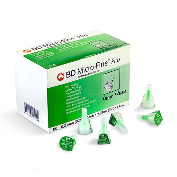 Иглы для шприц-ручки BD Micro-Fine Plus 32G 0.23 х 4 мм 100 шт