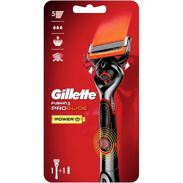 Бритва Gillette Fusion ProGlide Power с элементом питания+1 сменная кассета