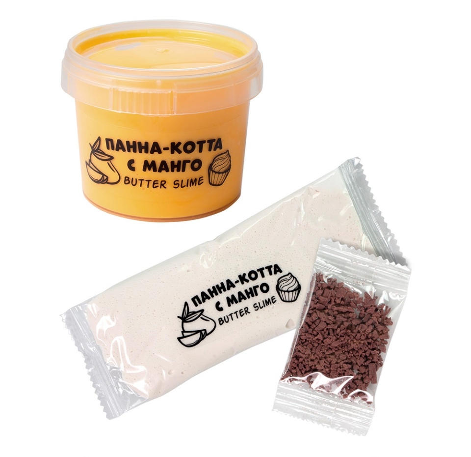 

Игрушка Slime Десерт мини Панна-котта с манго 150г, Россия