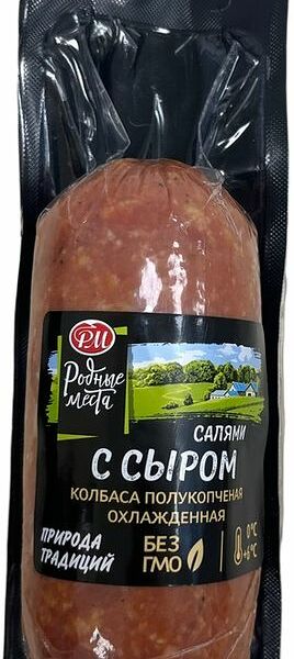 Колбаса РМ Салями с сыром полукопченая 330г