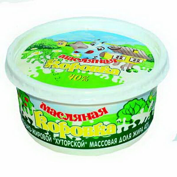 Спред Хуторской Масляная Коровка 40%  450г банка