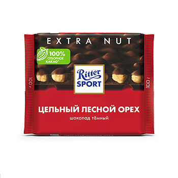 Шоколад Ritter Sport Темный Цельный лесной орех
