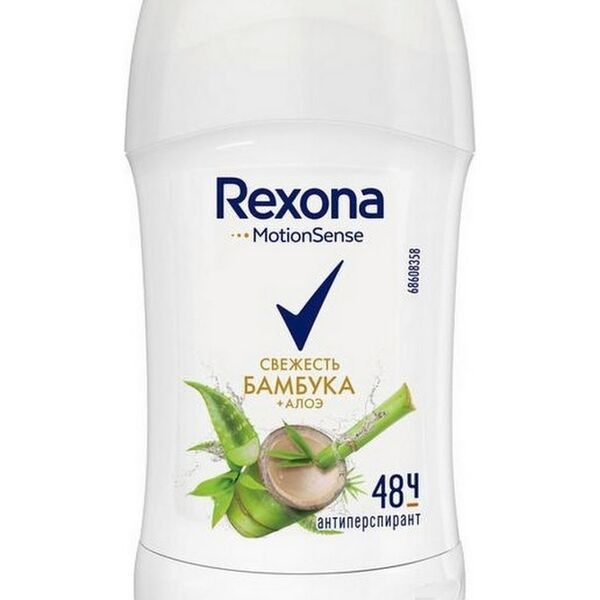 Дезодорант-антиперспирант стик женский REXONA Свежесть бамбука и алоэ вера