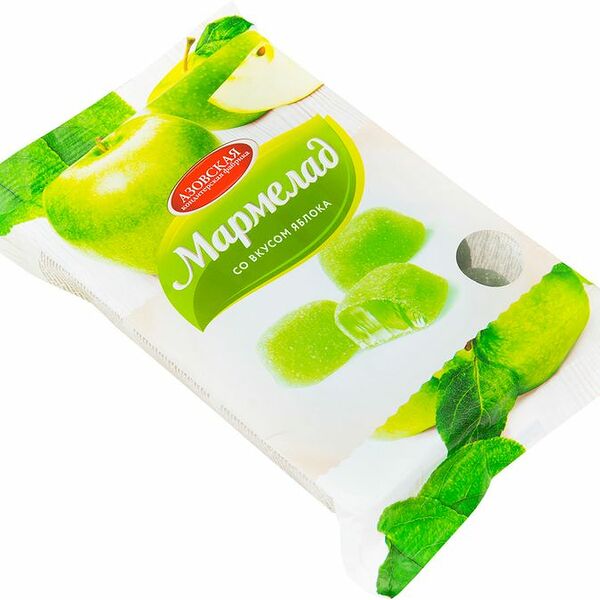 Мармелад Азовская КФ желейный яблоко, 300г