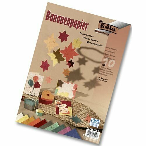 Бумага банановая, 35г/м², 23х33см, 10 л. (53231009) Folia