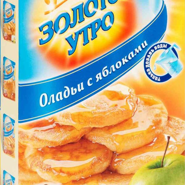 Смесь мучная Золотое утро Оладьи с яблоками