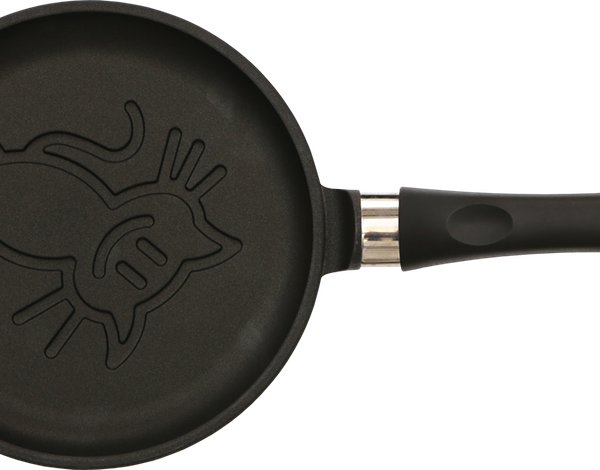 Сковорода блинная Нева металл посуда кот литая, 22 см