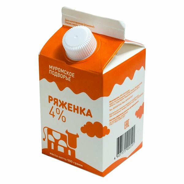 Ряженка Муромское подворье 4% 500 мл