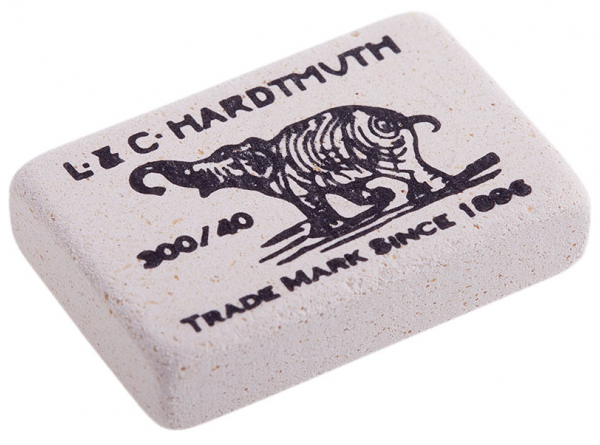 Ластик Koh-I-Noor Elephant 300/40 прямоугольный натуральный каучук, 35,5x23x8 мм