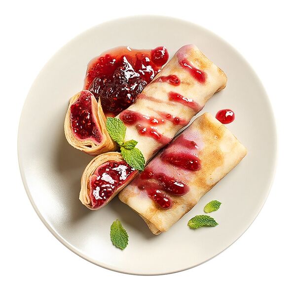 Блинчики с малиной и клубникой, «Уже готово», 2 шт.