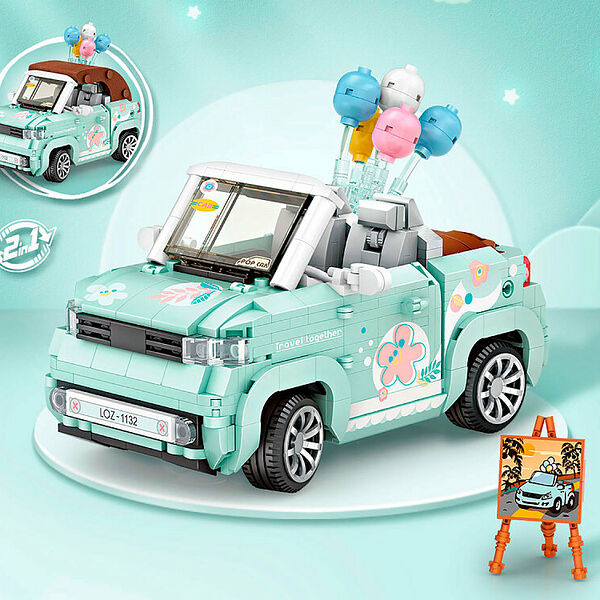 Конструктор LOZ 1132_MK Конструктор Мини-кабриолет с шариками