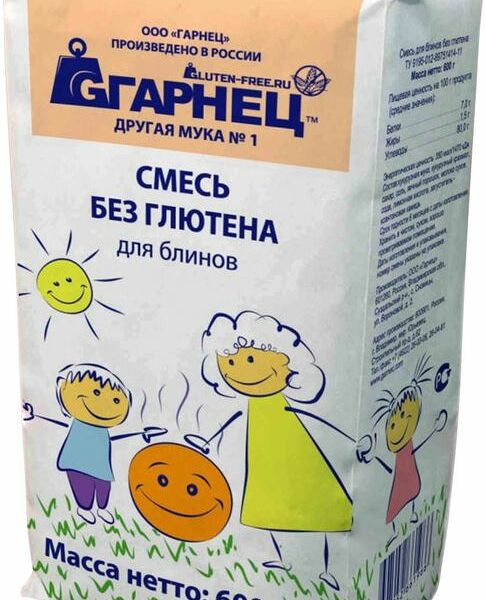 Смесь для выпечки Garnec для блинов без глютена, 600г