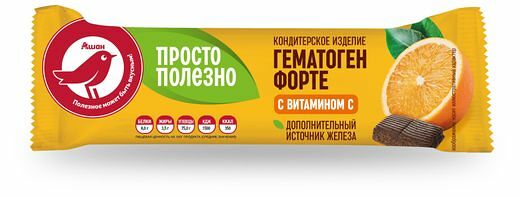 Гематоген АШАН Красная птица с витамином С