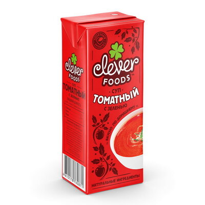 Суп томатный Clever Foods с зеленью 200мл