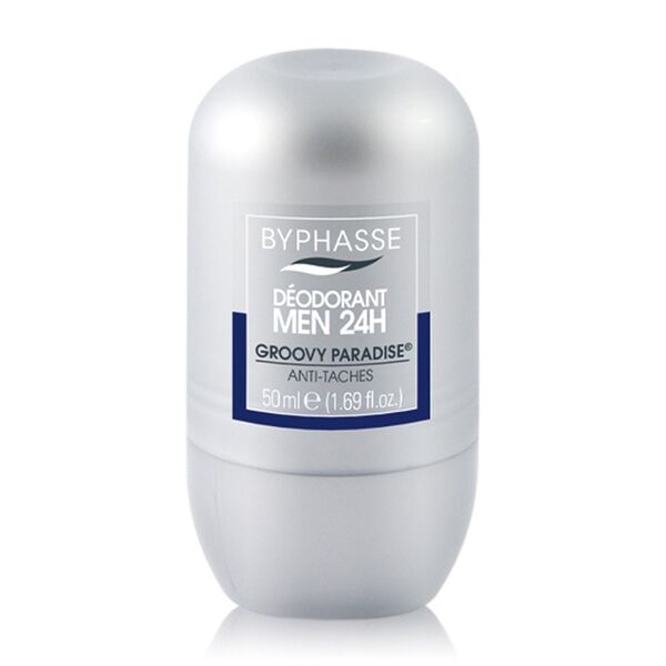 Дезодорант роликовый Groovy Paradise мужской, 24 ч, Byphasse, 50 мл, Испания