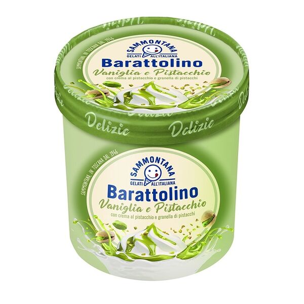 Итальянское мороженое Sammontana Фисташко Ванила Бараттолино