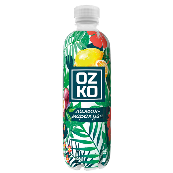 Напиток сильногазированный OZKO, лимон-маракуйя, 500 мл