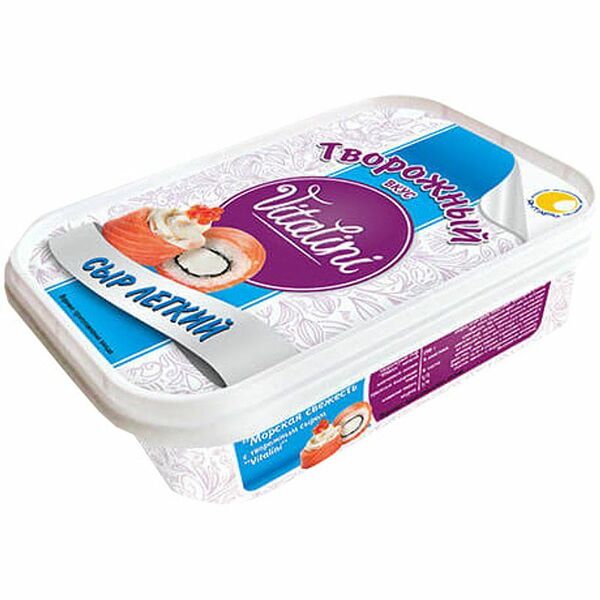 Сыр плавленый Vitalini лёгкий творожный 55%, 190г