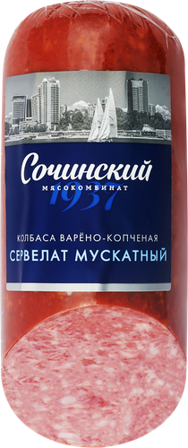 

Колбаса копчено-вареная МК СОЧИНСКИЙ Сервелат Мускатный 300 г